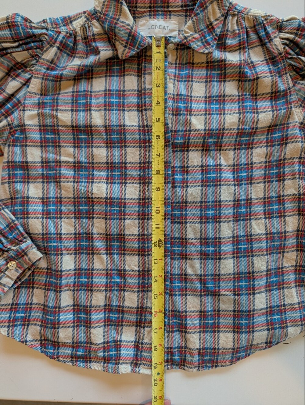 THE GREAT Tableau Top Market Plaid - Picture 7 of 9